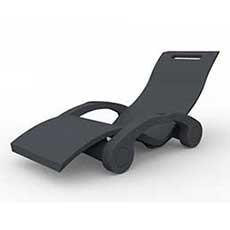 Sedia a sdraio SERENDIPITY CHAISE galleggiante - ANTRACITE