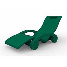 Sedia a sdraio SERENDIPITY CHAISE galleggiante - VERDE