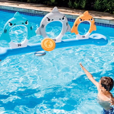 Gioco galleggiante squali con frisbee - Intex