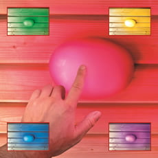 Lampada touch multicolor
