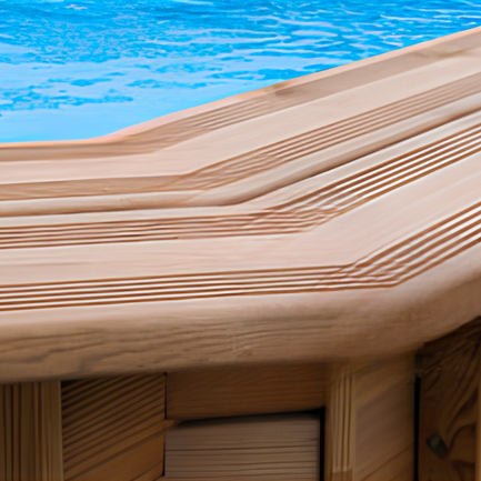 Bordo completo per piscina in legno JARDIN 727