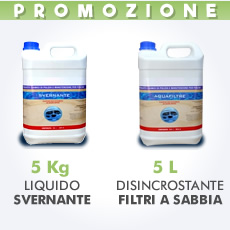 5 L Svernante + 5 L Disincrostante filtri a sabbia