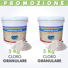 10 Kg di cloro granulare in polvere