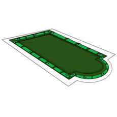 Copertura invernale con tubolari RETTANGOLARE +SCALA 210gmq 12x5,5m Copertura invernale con tubolari RETTANGOLARE +SCALA 210gmq 12x5,5m