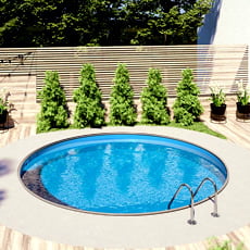 Piscina interrata in acciaio circolare NEWSKYBLUE 700-h.120cm-EASY Piscina interrata in acciaio circolare NEWSKYBLUE 700-h.120cm-EASY