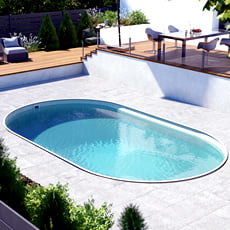 Piscina interrata ovale in acciaio SKYSAND 800-h.150cm-DELUXE Piscina interrata ovale in acciaio SKYSAND 800-h.150cm-DELUXE