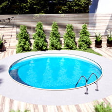 Piscina interrata in kit in acciaio circolare SKYSAND Relax 400 - h. 120 cm