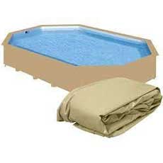 Liner per piscina in legno JARDIN 607 RIVA 607 color SABBIA