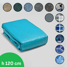 Liner PVC 75/100 STAMPATO per piscina interrata 8x4 - H 120 cm