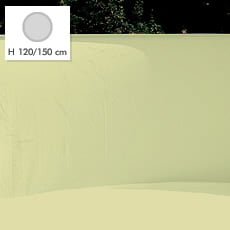 Liner per piscina TONDA 350 h 120 - Colore sabbia