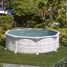 Piscina fuori terra GRE rotonda 240x120 FINLANDIA KIT240N