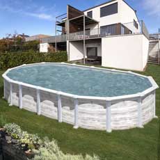 Piscina fuori terra GRE 730x375 h132 ISLANDIA KITPROV7388N
