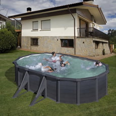 Piscina fuori terra GRE acciaio ovale 500x300x1,32 GRANADA PROV508GF 