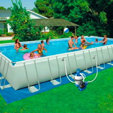 Piscina fuori terra in tubolari INTEX ULTRAFRAME 975 con filtro sabbia