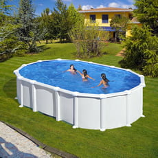 Piscina fuori terra GRE acciaio Ovale 610x375x1,32 HAITI KITPROV6188