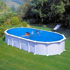 Piscina fuori terra GRE acciaio Ovale 730x375x1,32 HAITI KITPROV7388