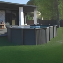 Piscina fuori terra GREacciaio Ovale 730X375X1,32 CAPRI KITPROV7388GF