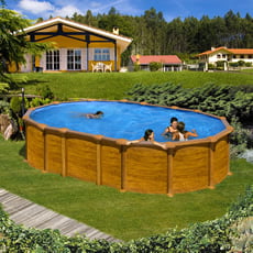 Piscina fuori terra GRE acciaio Ovale 610x375x1,32 AMAZONIA PROV6188WO Piscina fuori terra GRE acciaio Ovale 610x375x1,32 AMAZONIA PROV6188WO
