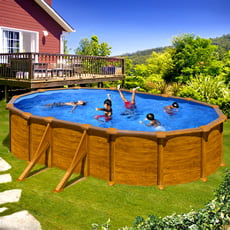 Piscina fuori terra GRE acciaio ovale 610x375x1,32 MAURITIUS PROV618WO Piscina fuori terra GRE acciaio ovale 610x375x1,32 MAURITIUS PROV618WO