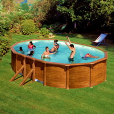 Piscina fuori terra GRE in acciaio Ovale 500x300x1,20 PACIFIC KIT500W Piscina fuori terra GRE in acciaio Ovale 500x300x1,20 PACIFIC KIT500W