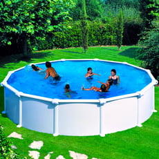Piscina fuori terra GRE in acciaio rotonda 550x1,32 ATLANTIS KITPR558