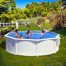 Piscina fuori terra GRE in acciaio rotonda 460x1,20 BORA BORA KITPR453 Piscina fuori terra GRE in acciaio rotonda 460x1,20 BORA BORA KITPR453