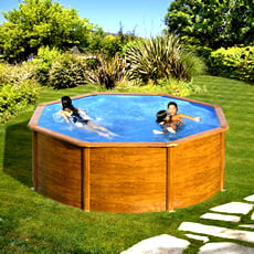 Piscina fuori terra GRE in acciaio Rotonda 350x1,20 PACIFIC KIT350W
