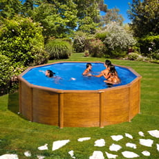 Piscina fuori terra GRE in acciaio Rotonda 350x1,20 SICILIA KITPR353W