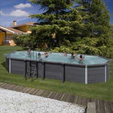 Piscine gre 664x386 x 124h cm ovale