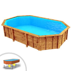 Piscina in legno indipendente ottagonale Riva 563