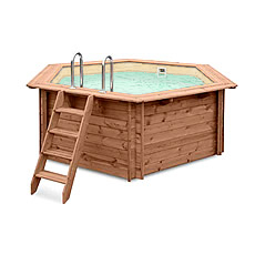 Piscina in legno fuori terra JARDIN 354 Liner sabbia Piscina in legno fuori terra JARDIN 354 Liner sabbia