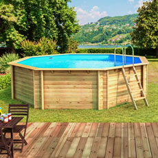 Piscina in legno fuori terra JARDIN 537 EASY