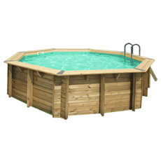 Piscina in legno fuori terra OCEAN 510 - Liner sabbia