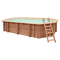 Piscina in legno fuori terra JARDIN 727 liner sabbia Piscina in legno fuori terra JARDIN 727 liner sabbia