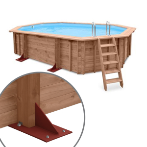 Piscina in legno fuori terra JARDIN PLATFORM 607