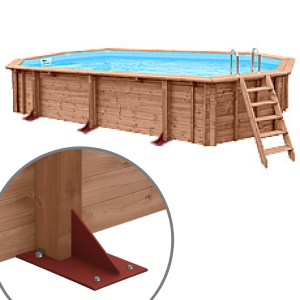 Piscina in legno fuori terra JARDIN PLATFORM 814
