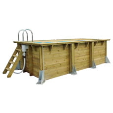 Piscina in legno da giardino URBAN POOL 450x250 - Liner sabbia