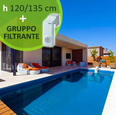 Piscina interrata kit pannelli acciaio RESIDENTIAL POOL 6x4 m