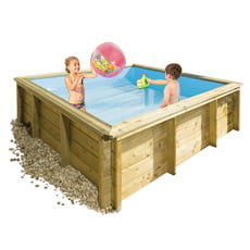 Piscina in legno fuori terra rettangolare TROPIC JUNIOR 2x2 Piscina in legno fuori terra rettangolare TROPIC JUNIOR 2x2
