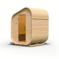 Sauna finlandese da esterno Asimmetrica 1