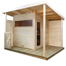 Sauna finlandese da giardino Scala Medium