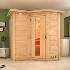Sauna finlandese Zelda in massello 40 mm