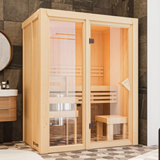 Sauna finlandese Ava 1 68 mm - 155x122x198 cm