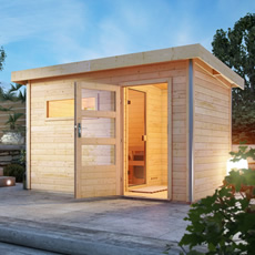 Sauna finlandese da giardino Zen 1