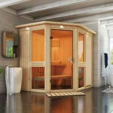 Sauna finlandese da casa Daniela in massello 68mm