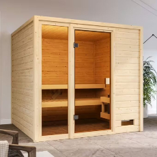 Sauna finlandese da casa Franci in massello 38mm
