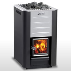 Stufa a legna Harvia M3 13 kW per sauna finlandese Stufa a legna Harvia M3 13 kW per sauna finlandese